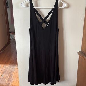 American Eagle Outfitters Black Backless Dress